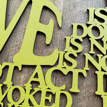 Load image into Gallery viewer, &quot;Love is...&quot; Large Laser Cut Sign
