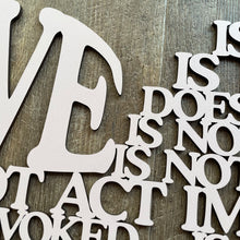 Load image into Gallery viewer, &quot;Love is...&quot; Large Laser Cut Sign
