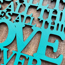 Load image into Gallery viewer, &quot;Love is...&quot; Large Laser Cut Sign
