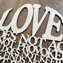 Load image into Gallery viewer, &quot;Love is...&quot; Large Laser Cut Sign
