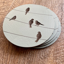 Load image into Gallery viewer, Coasters - Birds on Wire
