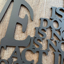 Load image into Gallery viewer, &quot;Love is...&quot; Large Laser Cut Sign
